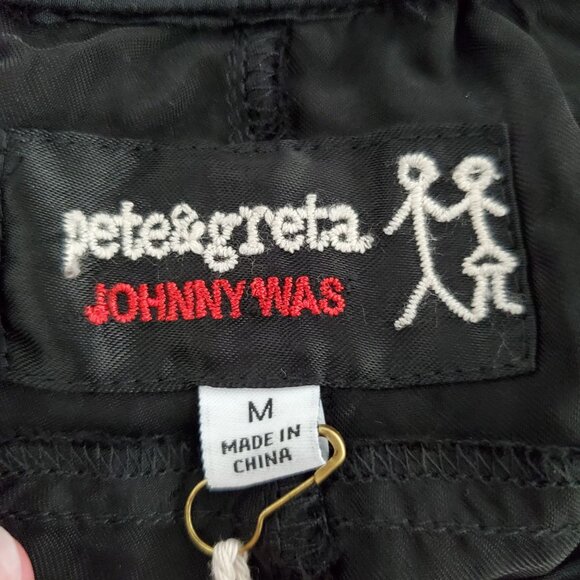 Johnny Was Pete and Greta Womens Deena Pant Black Size M Pockets Straight Leg - Picture 3 of 10